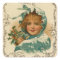 Victorian Lady Holiday, Christmas Stickers