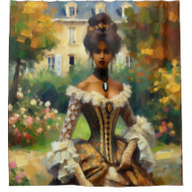 Victorian Lady in Garden Shower Curtain