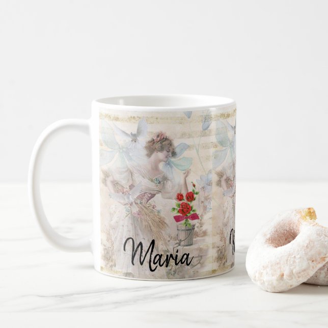 Victorian Lady Mug (With Donut)