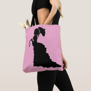 VICTORIAN LADY PINK TOTE BAG