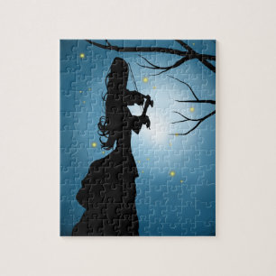 Victorian lady playing a violin jigsaw puzzle