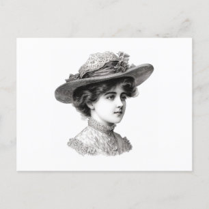 Victorian Lady Postcard