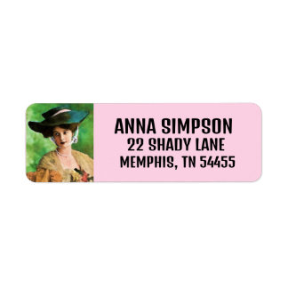 Victorian lady pretty Return Address Labels