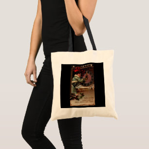 Victorian Lady Vintage Happy New Year Tote Bag