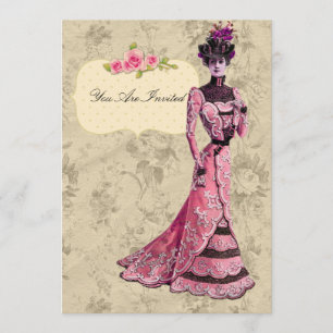 Victorian Lady Wedding Invitations