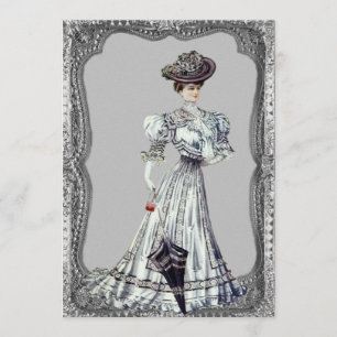 Victorian Lady Wedding Invitations