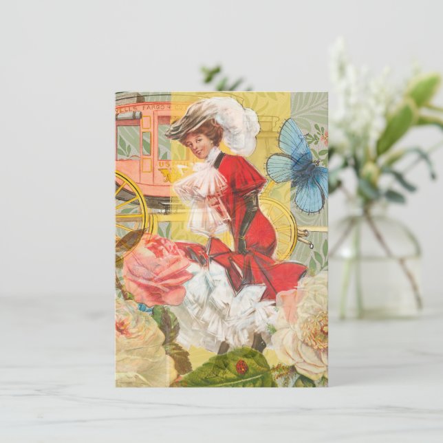 Victorian Lady Woman Fun Carriage (Standing Front)