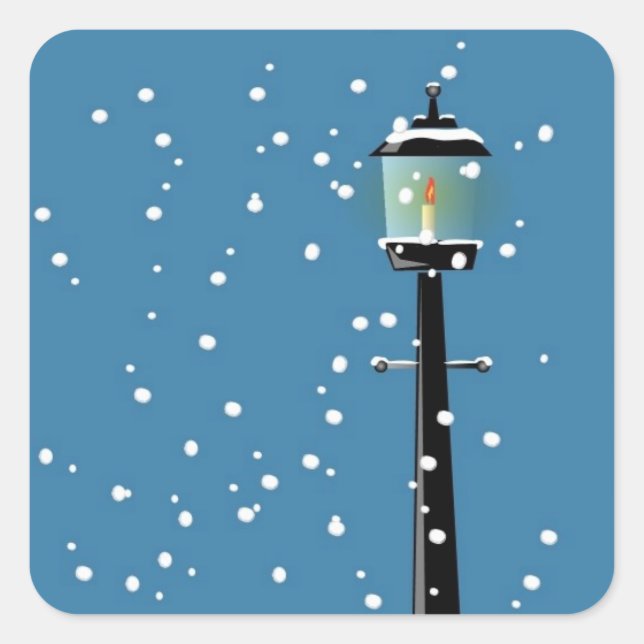 Victorian Lamplight Christmas Season Stickers (Front)