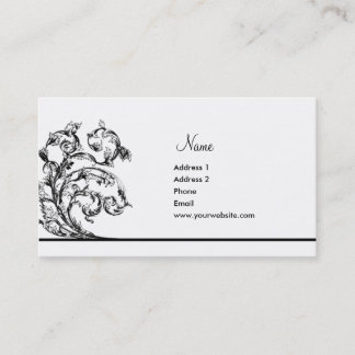 Victorian Leaves Business Card
