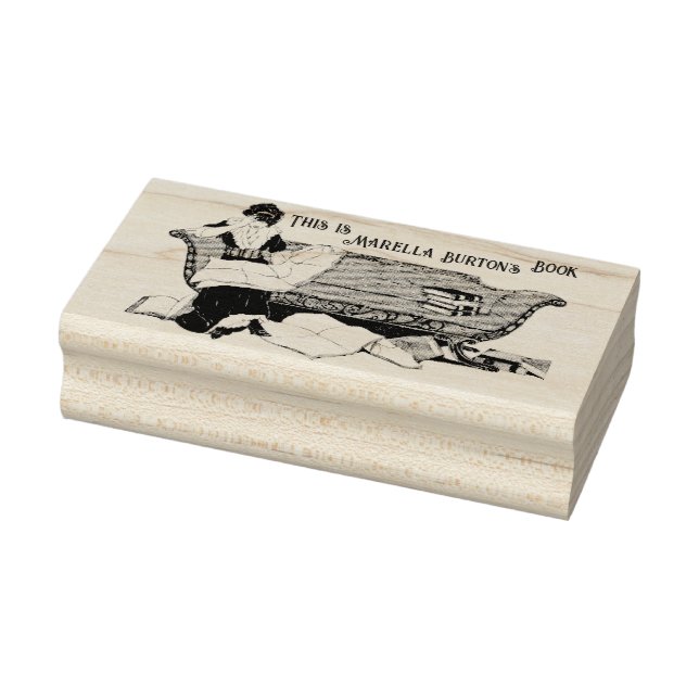 Victorian Leisure Book Ownership  Name Stamp (Stamp)