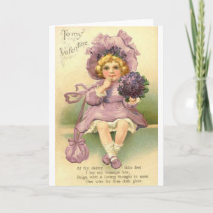 Victorian Lilacs Valentine's Day Card