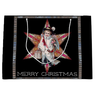 Victorian Little Christmas Angel  Large Gift Bag