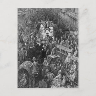 Victorian London - A City Throughfare Postcard