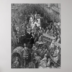 Victorian London - A City Throughfare Poster