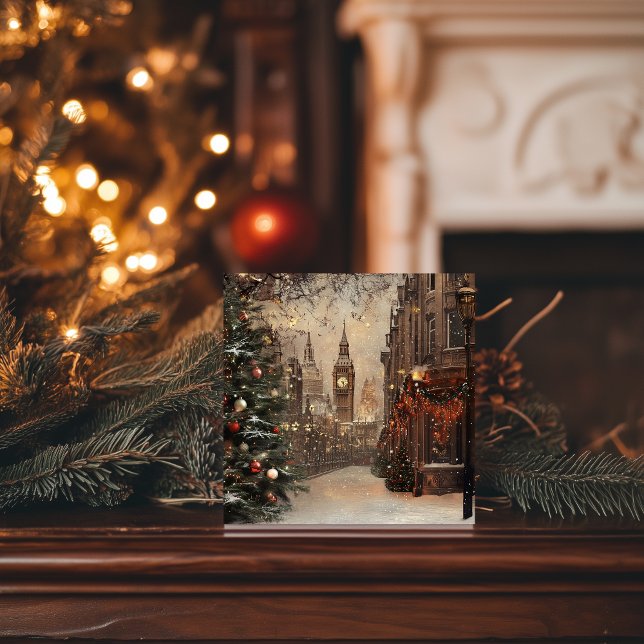 Victorian London Winter Christmas Holiday Card (Creator Uploaded)