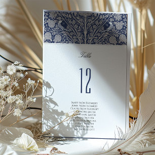 Victorian Love Birds Table Number Card