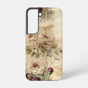 Victorian Love Letter Floral Parchment Samsung Galaxy Case