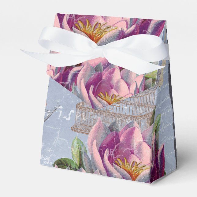 Victorian Love Thoughts Dreams Butterfly Bird Cage Favour Box (Front Side)