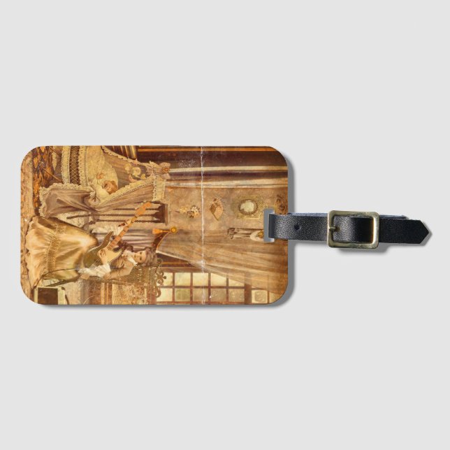Victorian Lullaby Luggage Tag (Front Horizontal)