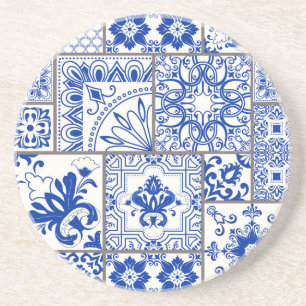 Victorian Majolica: Patchwork Tile Pattern. Coaster