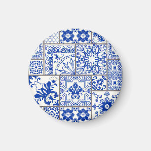 Victorian Majolica: Patchwork Tile Pattern. Magnet