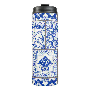 Victorian Majolica: Patchwork Tile Pattern. Thermal Tumbler