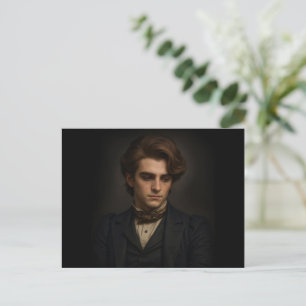 Victorian Man Holiday Postcard
