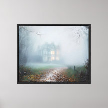 Victorian Mansion in the Fog