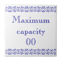 Victorian Maximum Capacity Sign