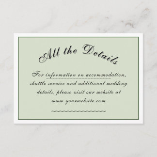 Victorian Meadow 'All the details' Enclosure Card