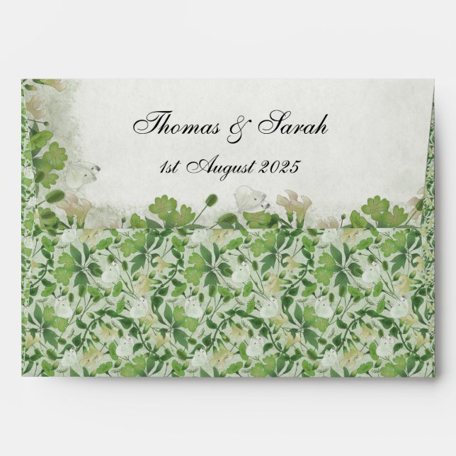 Victorian Meadow Envelope (Back (Top Flap))
