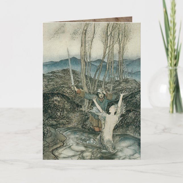 Victorian Mermaid Greeting card (Front)