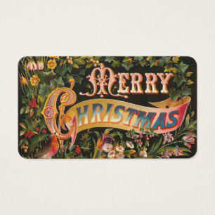 Victorian Merry Christmas Gift Tags