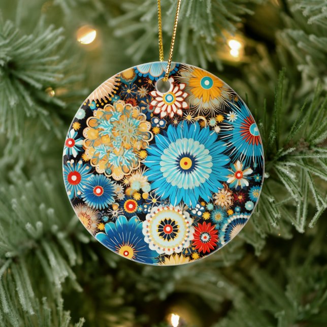 Victorian Millefiori Elegance Ceramic Tree Decoration (Tree)