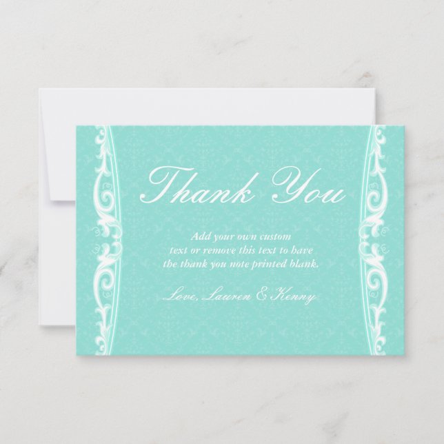 Victorian Mint Thank You Cards (Front)