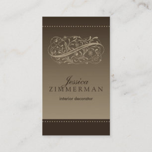 Victorian Mocha Business Card