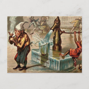 Victorian Monkey Christmas Postcard