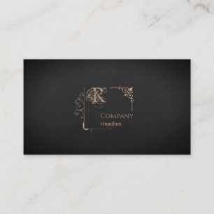 Victorian Monogram Business Card