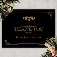 Victorian Moth Vintage Elegant Gothic Wedding
