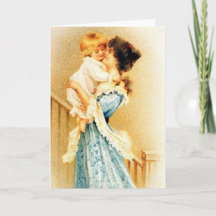 Victorian Mother And Child Mother's Day Card