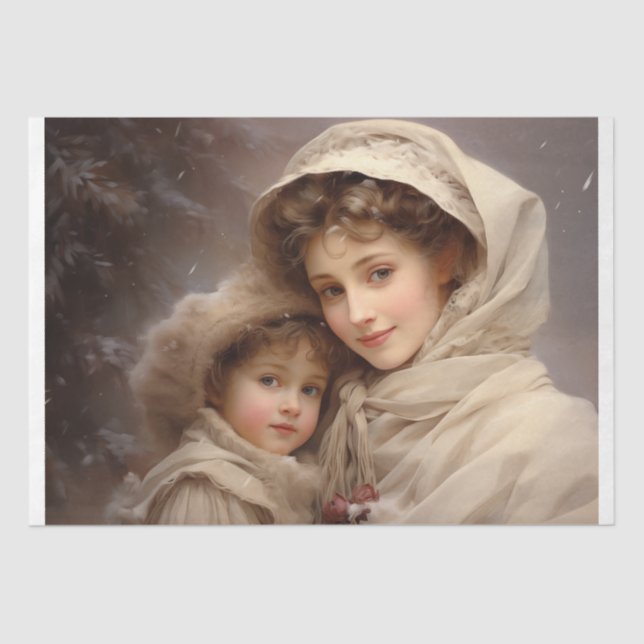 Victorian Mother and Child Tissue Paper (Front)