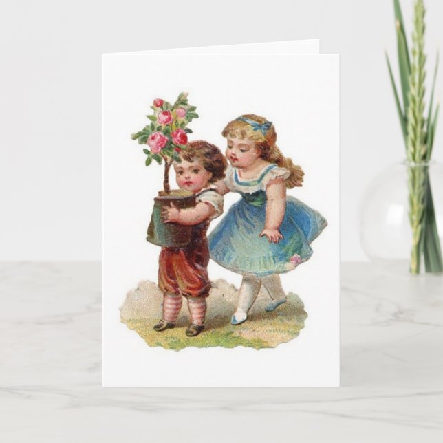 Victorian Mother's Day Greeting Card. Card (Front)