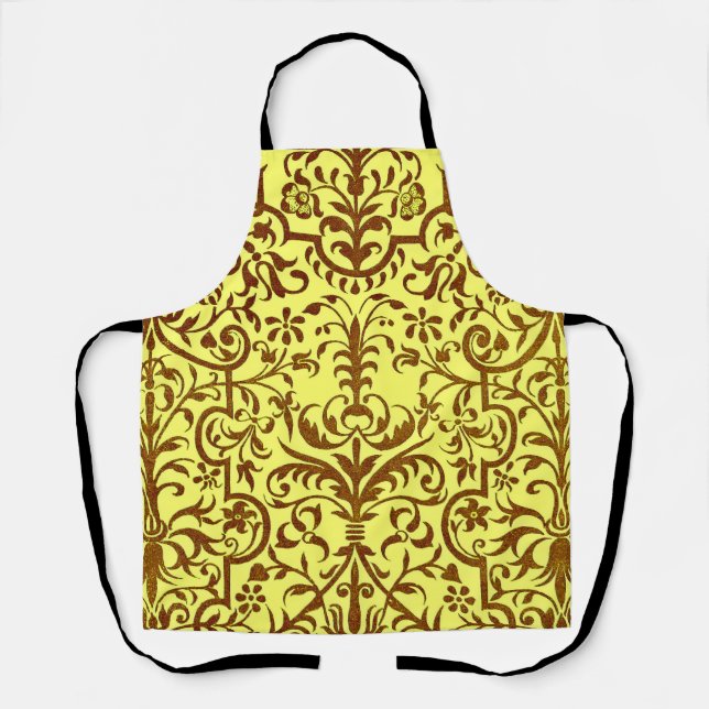 Victorian motif in yellow apron (Front)