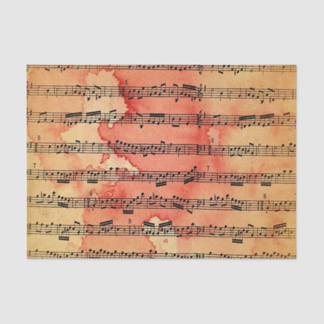 Victorian Music Sheet Wallpaper (Front)