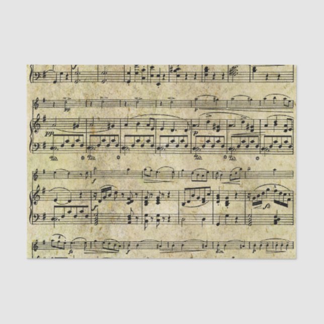 Victorian Music Sheet Wallpaper (Front)