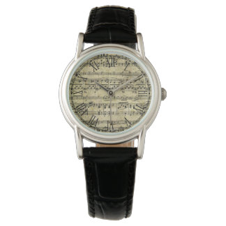 Victorian Music Sheet Wallpaper Watch