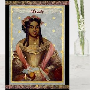 Victorian of Colour Foil Mum's Card from Partner