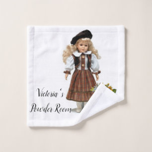 Victorian Orange Stripe Bathroom Towel Sets