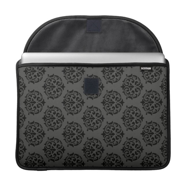 Victorian Ornamental Macbook Pro Flap Sleeve (Front with Device)