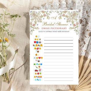 Victorian Ornate Grace Floral Bridal Shower Game